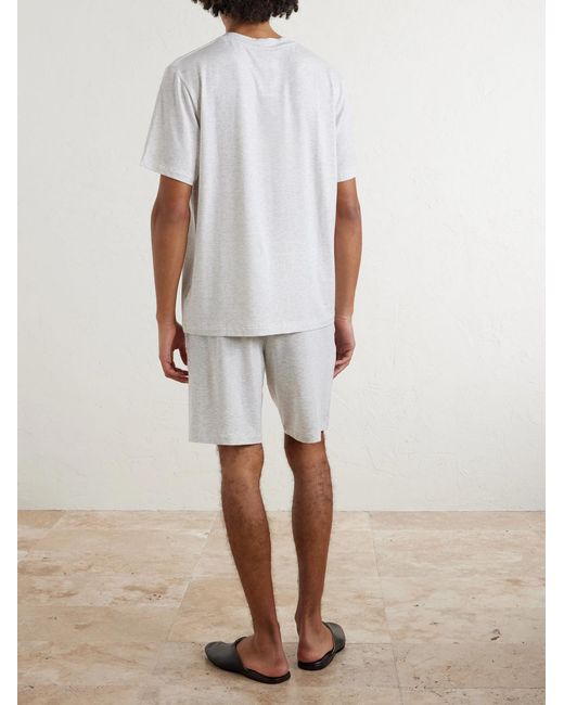 Zimmerli of Switzerland White Straight-Leg Lyocell-Blend Jersey Shorts for men