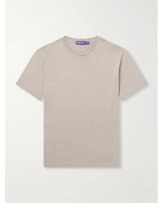 Ralph Lauren White Cotton-jersey T-shirt for men