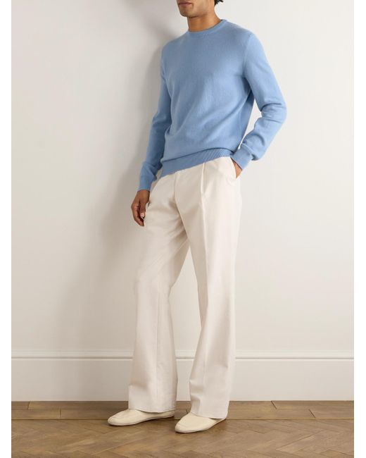Zegna Blue Oasi Cashmere Sweater for men