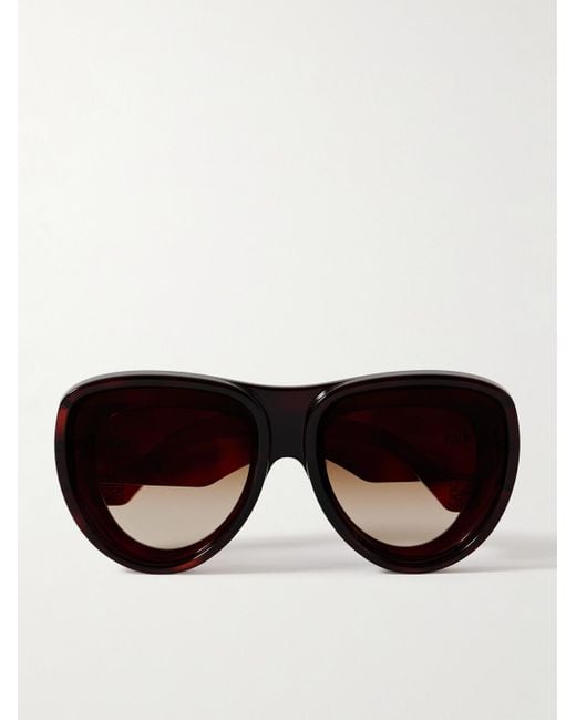Loewe Black Paula's Ibiza Havana Aviator-Style Acetate Sunglasses for men