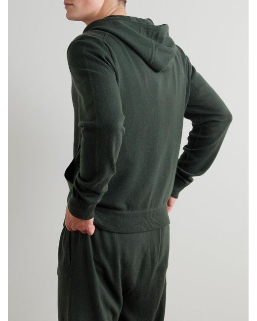 Mr P. Green Wool And Cashmere-Blend Zip-Up Hoodie for men