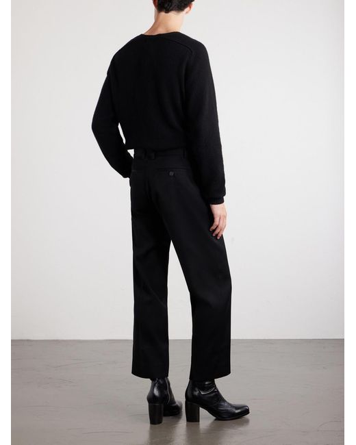 Enfants Riches Deprimes Black Henri's Everyday Straight-Leg Virgin Wool-Twill Trousers for men
