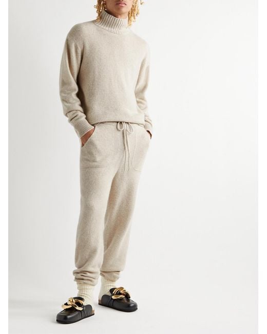 The Elder Statesman Natural Cashmere Sweatpants for men