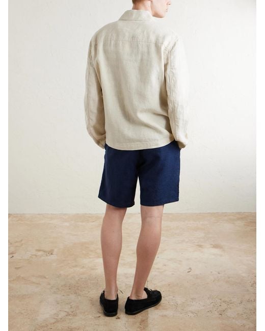 NN07 Natural Morgan 1454 Linen Blouson Jacket for men