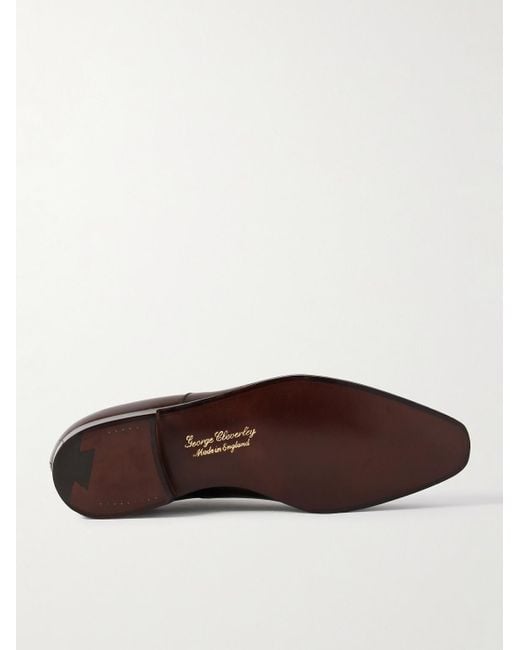 George Cleverley Brown Charles Cap-Toe Leather Oxford Shoes for men