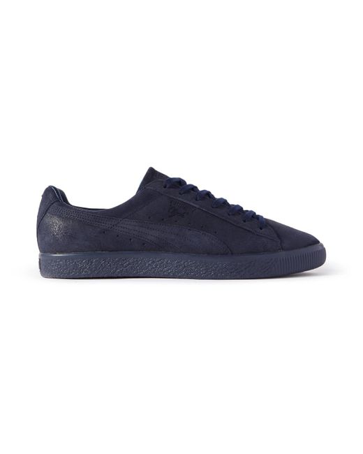 Blue Blue Japan Blue Clyde Suede Sneakers for men
