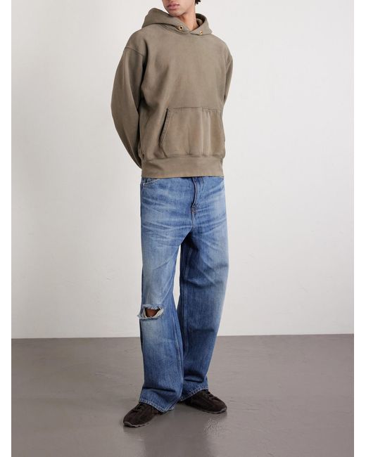 Les Tien Natural Heavyweight Structured-Fleece Cotton-Jersey Hoodie for men
