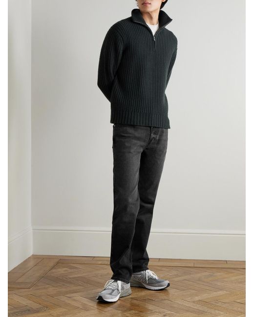 FRAME Black The Modern Straight-Leg Jeans for men