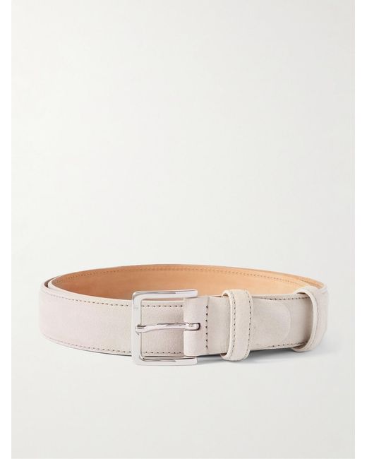 Mr P. Natural 3Cm Suede Belt for men