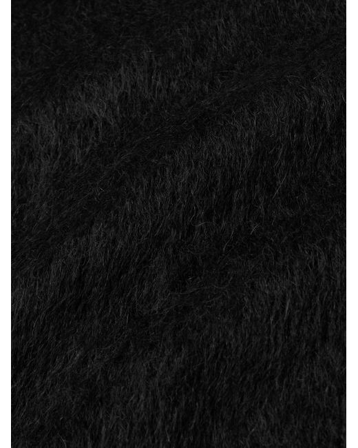 Felpa con cappuccio in misto mohair di Jil Sander in Black da Uomo