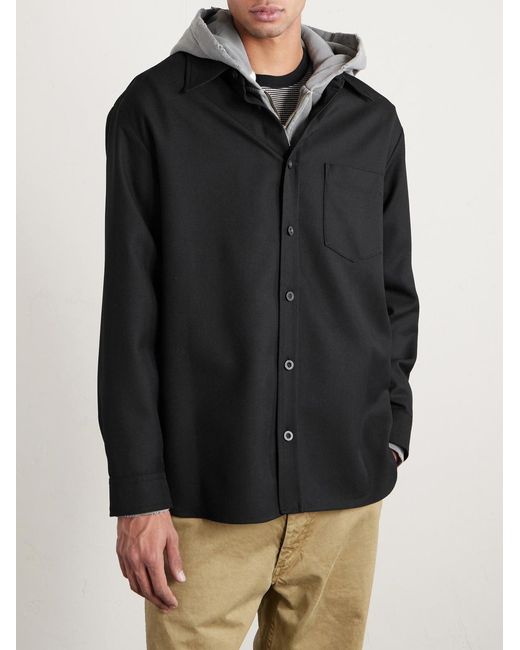 A.P.C. Blue Twill Overshirt for men