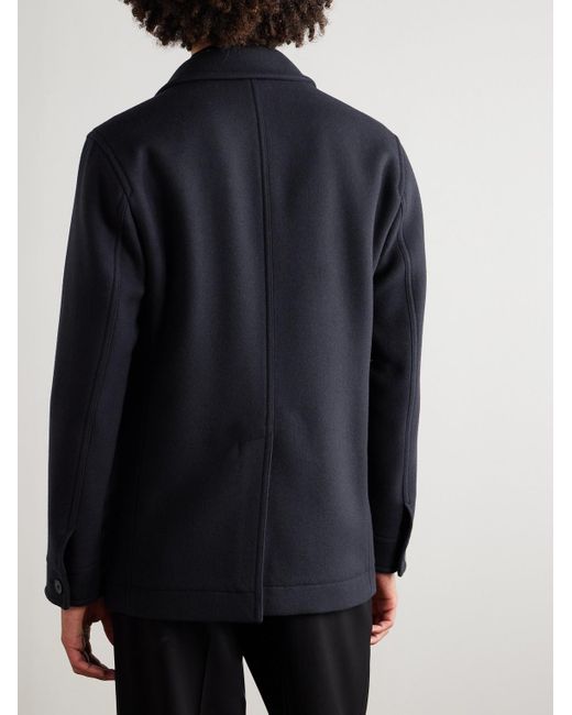 Tom Ford Blue Virgin Wool Overshirt for men