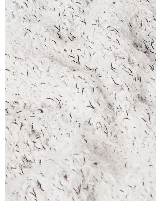 Pullover in misto cotone di Dries Van Noten in White da Uomo