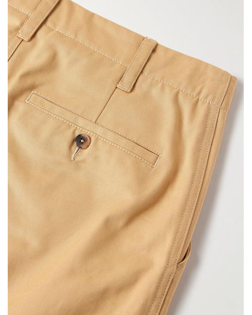 Marni Natural Wide-leg Cotton-gabardine Trousers for men