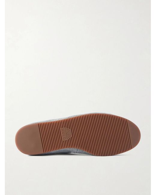 Mulo Blue Canvas Espadrilles for men