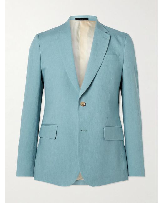 Paul Smith Blue Soho Linen Suit Jacket for men