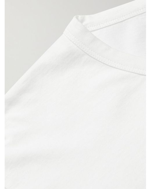 Mr P. White Cotton-Jersey T-Shirt for men