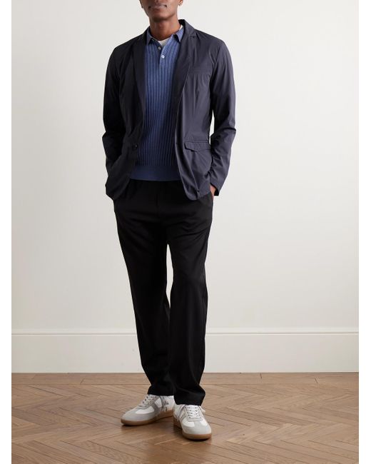 Herno Blue Slim-Fit Shell Blazer for men