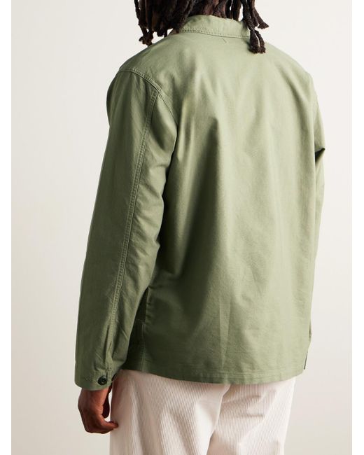 Overshirt in cotone Oxford di Polo Ralph Lauren in Green da Uomo