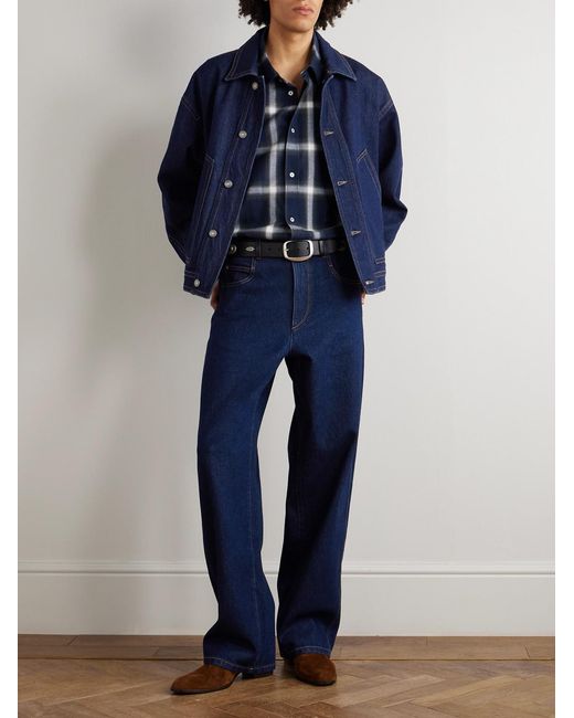 Isabel Marant Blue Jameson Wide-Leg Jeans for men