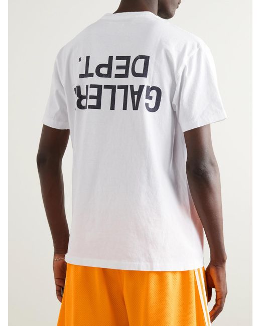 GALLERY DEPT. White Logo-print Cotton-jersey T-shirt for men