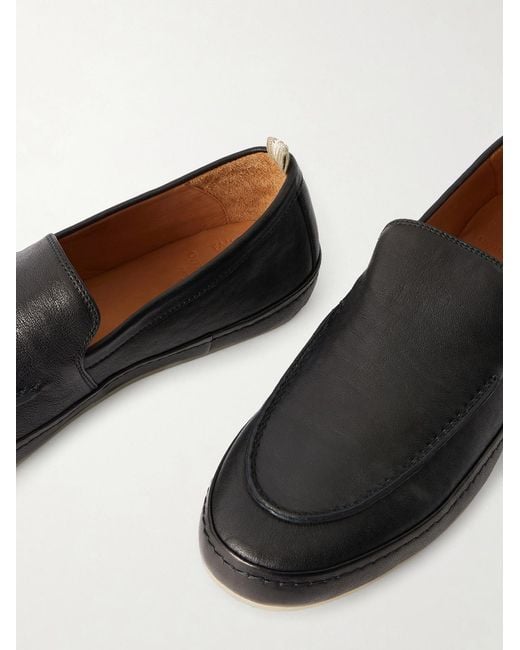 Officine Creative White Line 001 Grained-leather Loafers for men