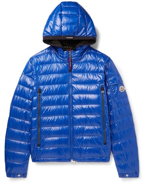 Moncler Galion Logo-appliquéd Quilted Glossed-shell Hooded Down Jacket ...