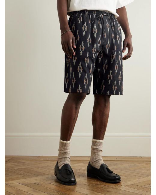 Shorts A Gamba Larga di Kardo in Black da Uomo