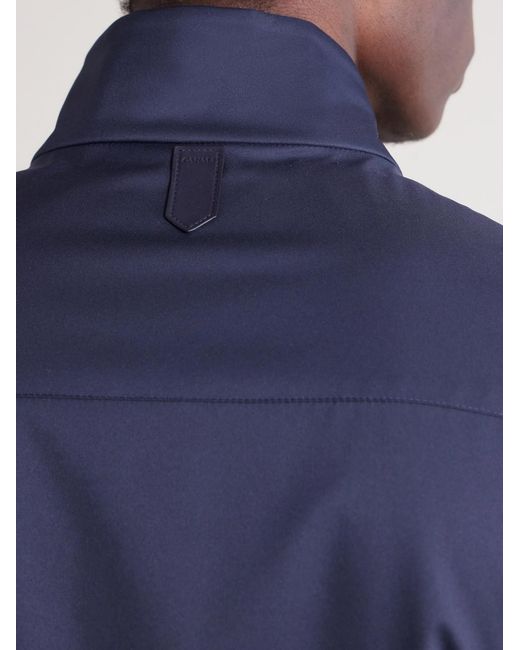 Canali Blue Shell Gilet for men