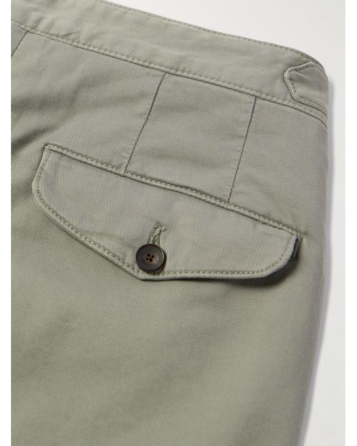 Mr P. Gray Straight-Leg Organic Cotton-Blend Twill Bermuda Shorts for men