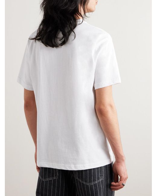 Dime White Logo-print Cotton-jersey T-shirt for men