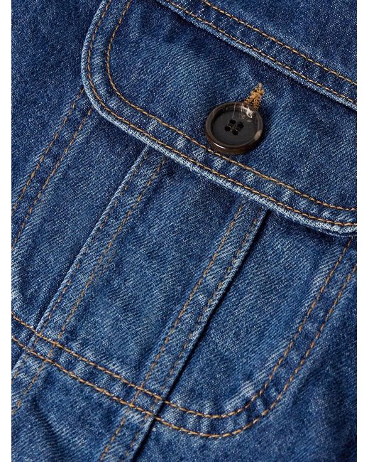Denim Trucker Jacket di Givenchy in Blue da Uomo
