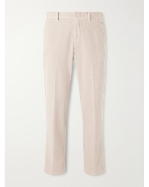 Altea Natural Dumbo Cotton-Blend Corduroy Straight-Leg Trousers for men