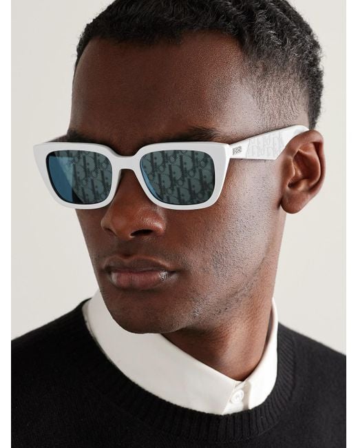 Dior Blue Dior B27 S2i D-frame Acetate Sunglasses for men