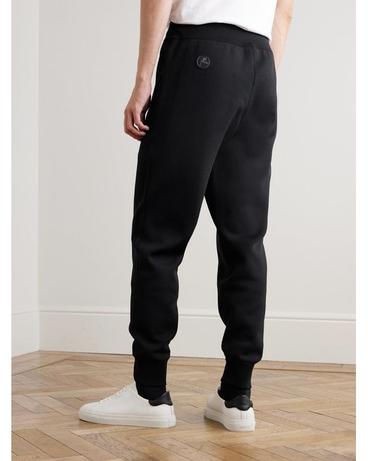 Fusalp Black Cyrion Tapered Double-Faced Wool-Blend Sweatpants for men