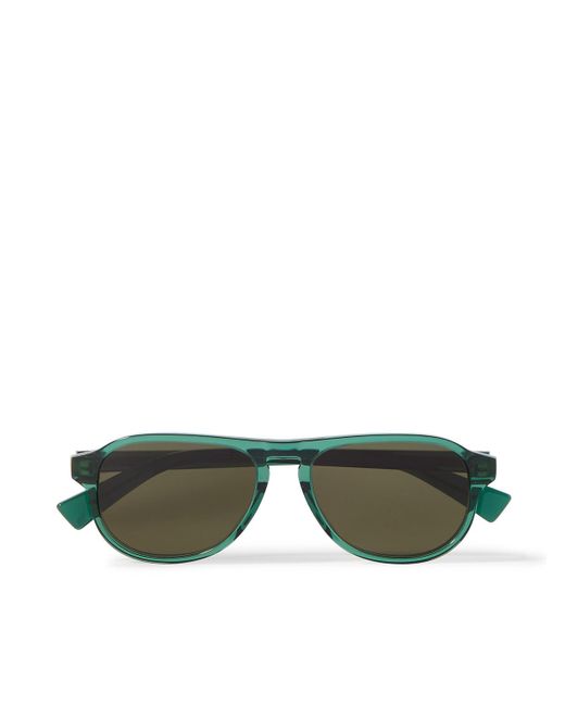 Bottega Veneta Green Aviator-style Recycled-acetate Sunglasses for men