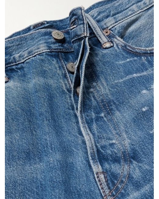 Jeans a gamba dritta dipinti di Polo Ralph Lauren in Blue da Uomo