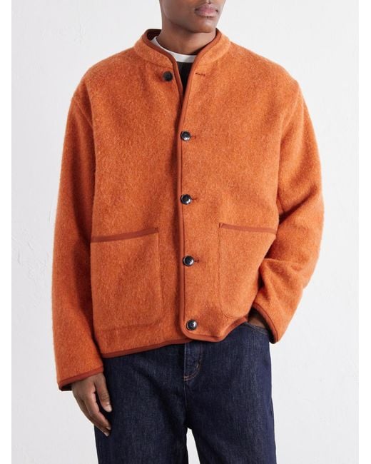 A Kind Of Guise Orange Yebra Virgin Wool Jacket for men