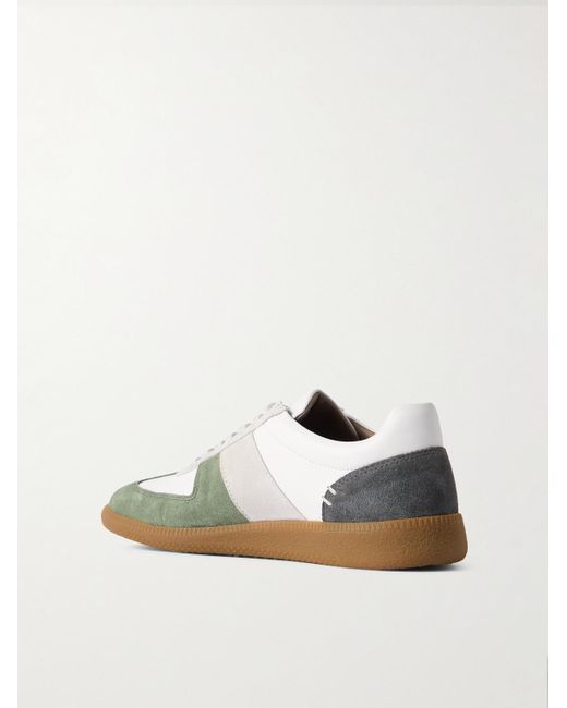 Mr P. Natural Ansel Suede And Leather Sneakers for men