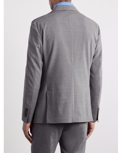 Eleventy Gray Wool-blend Suit Jacket for men