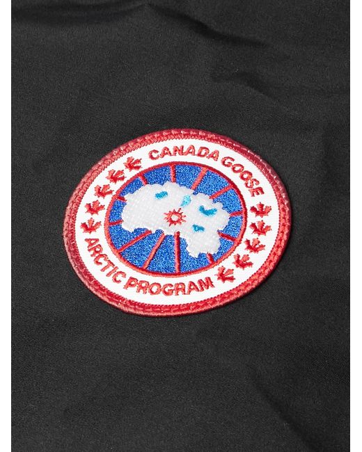 Canada Goose Black Langford Cordura®-trimmed Arctic Tech® Hooded Down Parka for men