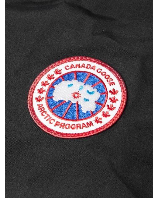 Canada Goose Black Langford Cordura®-trimmed Arctic Tech® Hooded Down Parka for men