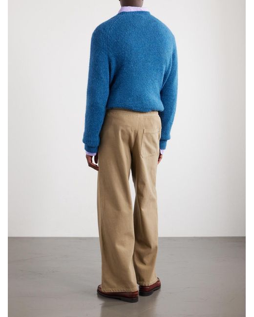 A.P.C. Natural Straight-Leg Cotton-Twill Trouser for men