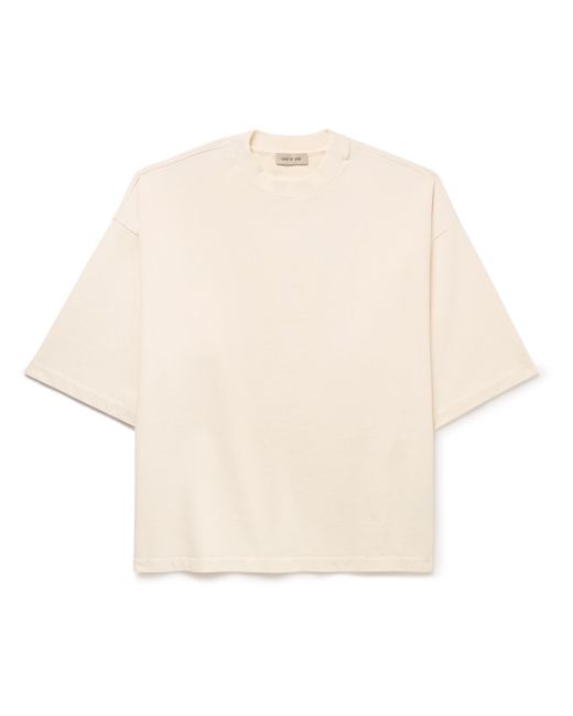 Fear Of God Natural Oversized Printed Cotton-jersey T-shirt for men