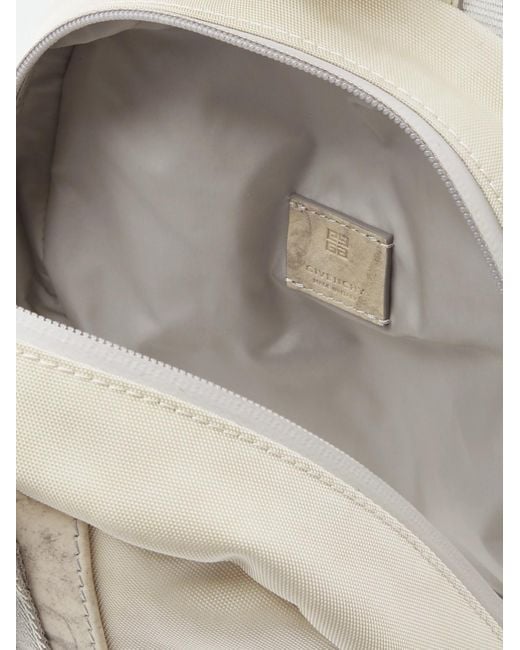 Givenchy G-Trail kleiner Rucksack aus Nubukleder und Canvas in Natural für Herren