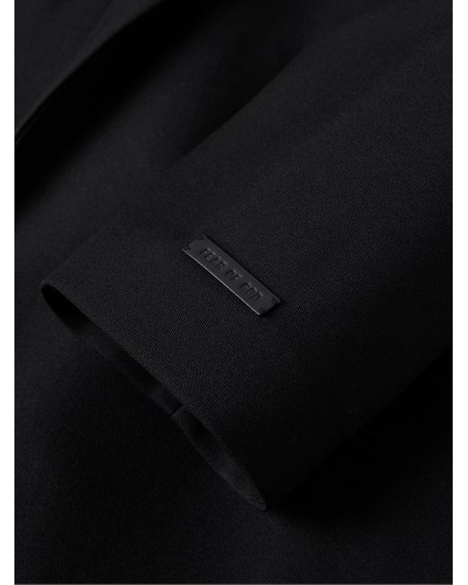 Fear Of God Black Double-breasted Wool Overcoat for men