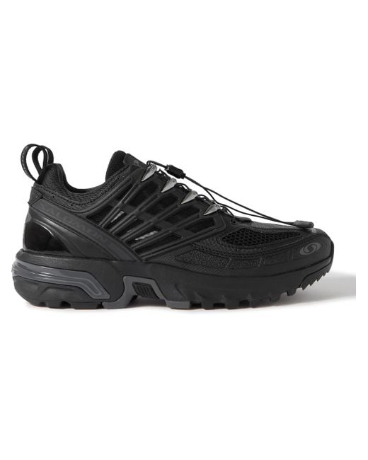 Salomon Black Acs Pro Mesh And Rubber Sneakers for men