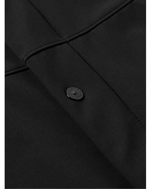 Stone Island Black Logo-appliquéd Shell Hooded Jacket for men