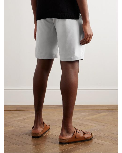 Shorts in twill di misto cotone di NN07 in White da Uomo