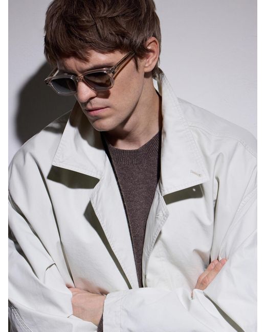 Ahlem Natural Rive Gauche Square-Frame Acetate Sunglasses for men
